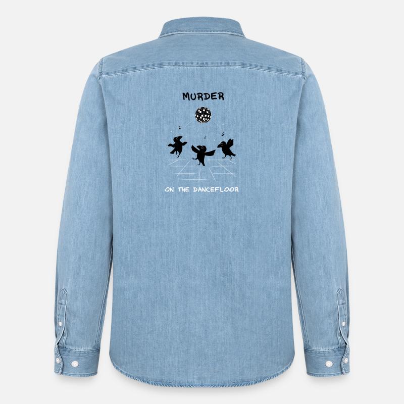 Murder on the dancefloor  - Männer Jeanshemd Organic von Stanley/Stella - verwaschenes Hellblau