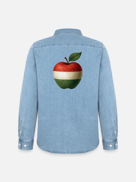 Hongrie - Chemise en denim homme bio Stanley/Stella - bleu clair délavé