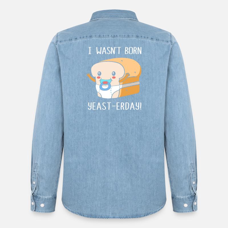 Bäcker Bäckerin Backen - Männer Jeanshemd Organic von Stanley/Stella - verwaschenes Hellblau
