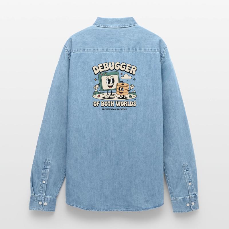 Debugger beider Welten | Debugging Dev Männer Jeanshemd Organic von Stanley/Stella