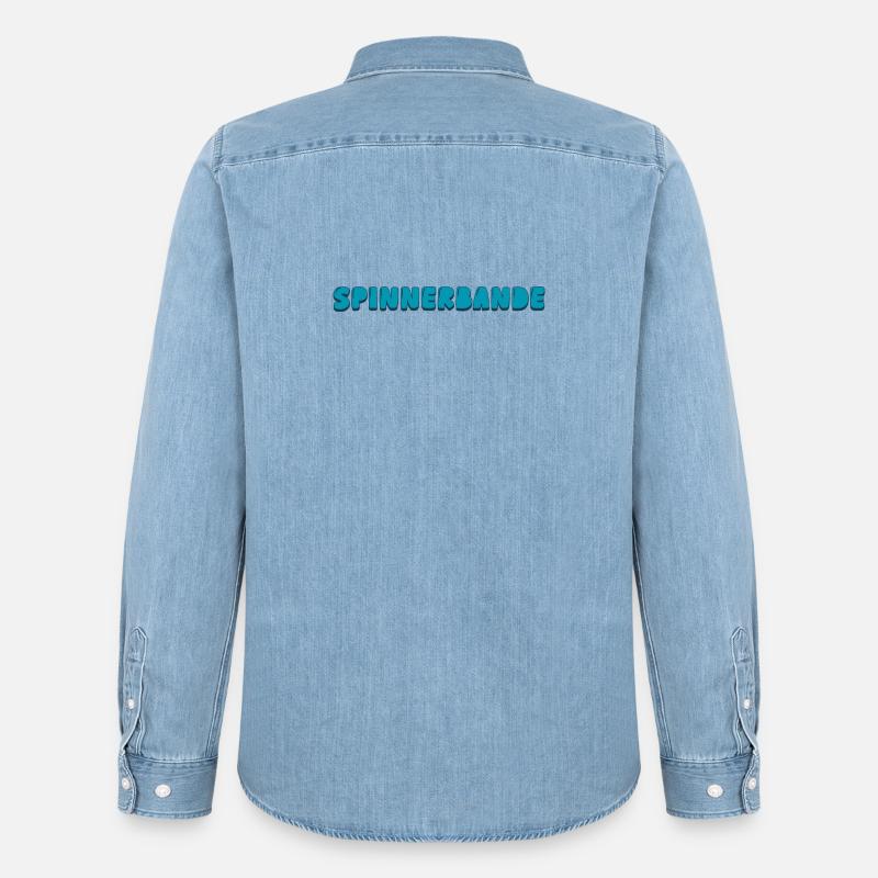 Spinnerbande - Männer Jeanshemd Organic von Stanley/Stella - verwaschenes Hellblau