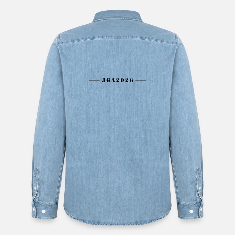 Jga 2026 Junggesellenabschied - Männer Jeanshemd Organic von Stanley/Stella - verwaschenes Hellblau