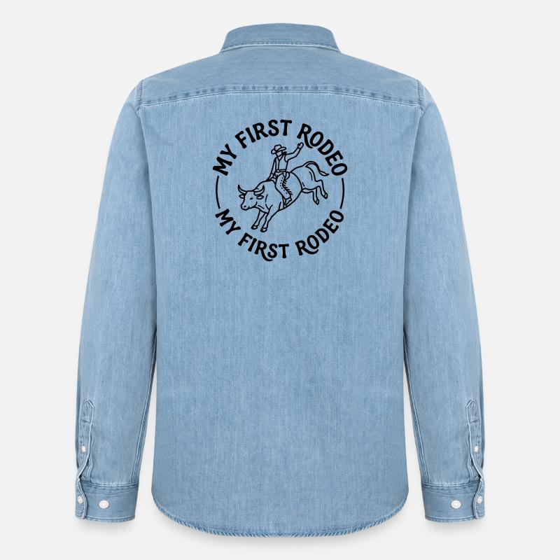 Rodeo - Männer Jeanshemd Organic von Stanley/Stella - verwaschenes Hellblau
