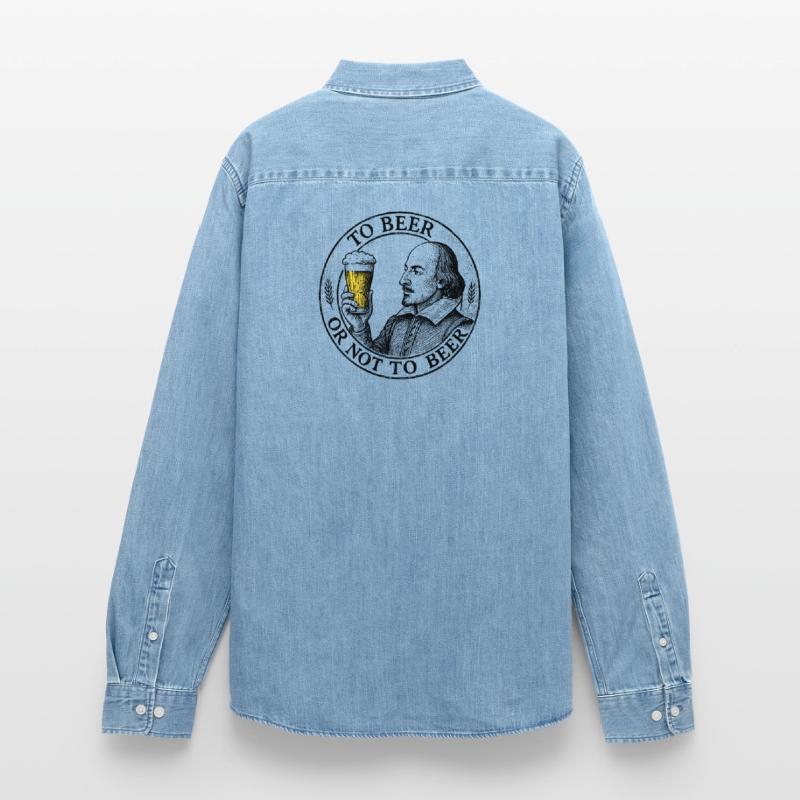 Bier oder nicht Bier Männer Jeanshemd Organic von Stanley/Stella