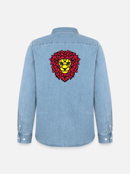 Loewe big cat - Men’s Organic Denim Shirt by Stanley/Stella - light wash