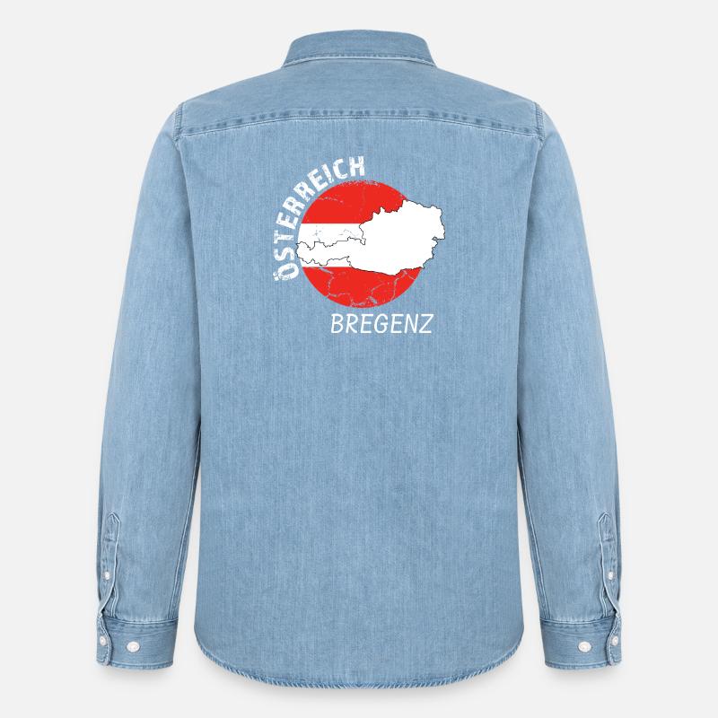 Bregenz - Männer Jeanshemd Organic von Stanley/Stella - verwaschenes Hellblau