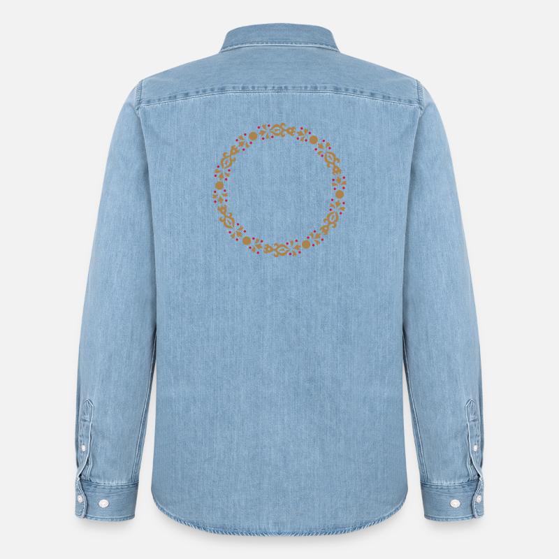 Nummer Eins 1 - Männer Jeanshemd Organic von Stanley/Stella - verwaschenes Hellblau