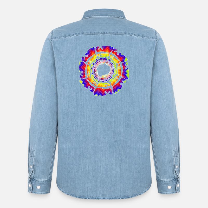 WEINLESE - Männer Jeanshemd Organic von Stanley/Stella - verwaschenes Hellblau