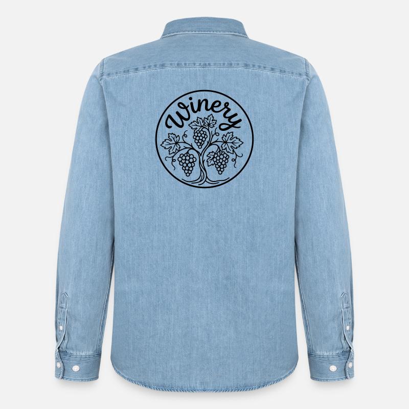vineyard - Men’s Organic Denim Shirt by Stanley/Stella - light wash