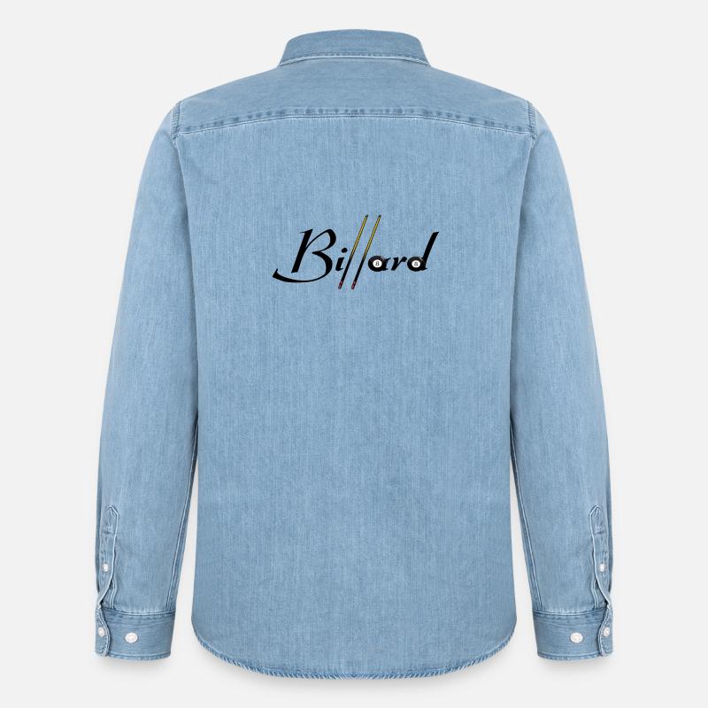 Biliardo - Camicia in denim uomo bio di Stanley/Stella - azzurro chiaro slavato