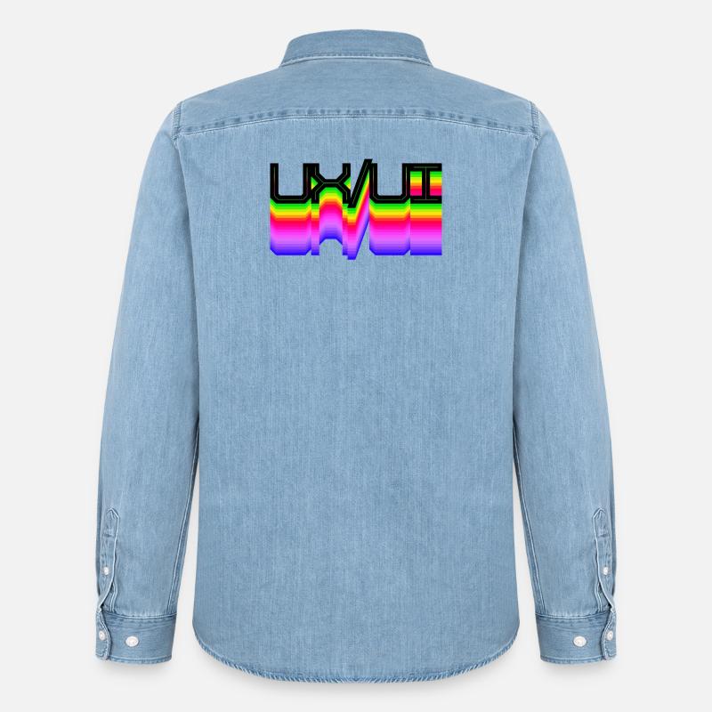 Code Developer Skripting Dev Computerfreak Geek - Männer Jeanshemd Organic von Stanley/Stella - verwaschenes Hellblau