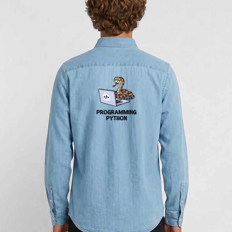 Developer Lustige Sprüche Programmierer Computer Männer Jeanshemd Organic von Stanley/Stella