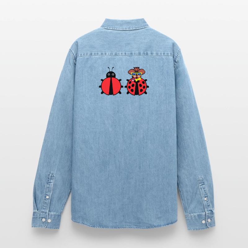 Bugs Debug Developer Bugfixing Programmierer Männer Jeanshemd Organic von Stanley/Stella