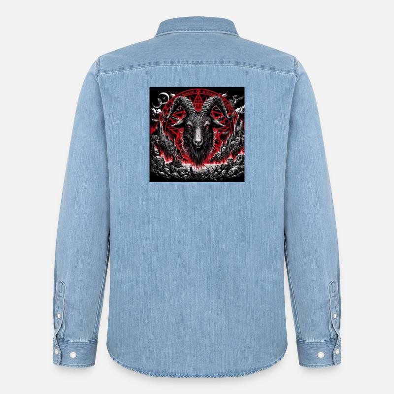 Billy goat - Men’s Organic Denim Shirt by Stanley/Stella - light wash