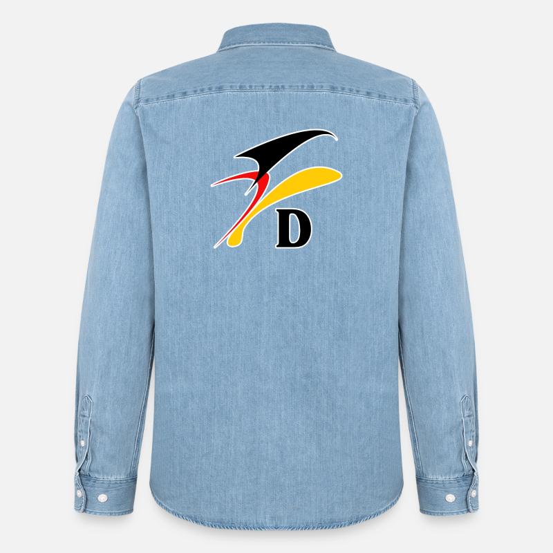 DL9 - Männer Jeanshemd Organic von Stanley/Stella - verwaschenes Hellblau