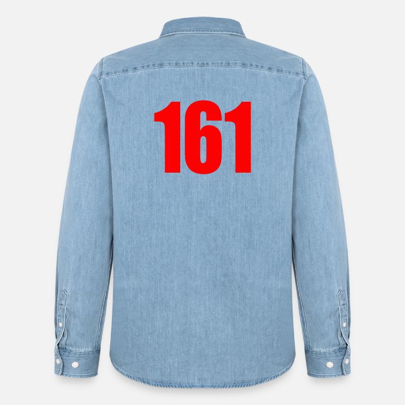 161 – Antifa Code Statement - Männer Jeanshemd Organic von Stanley/Stella - verwaschenes Hellblau