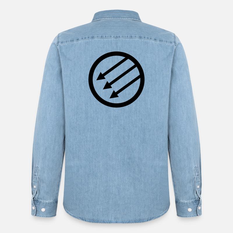 Iron Front / Eiserne Front / Järnfronten - Men’s Organic Denim Shirt by Stanley/Stella - light wash