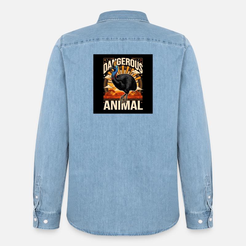 Extremely perilous  - Männer Jeanshemd Organic von Stanley/Stella - verwaschenes Hellblau