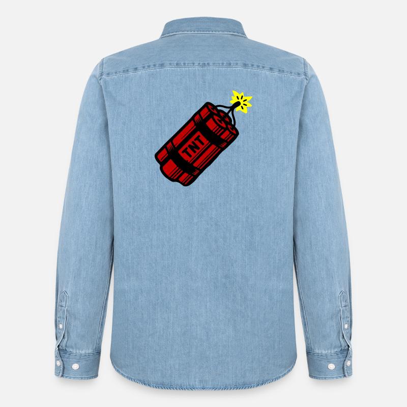 Dynamite Tnt - Chemise en denim homme bio Stanley/Stella - bleu clair délavé