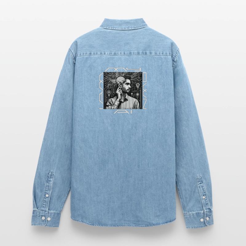 Headwork : Ghost rencontre le code Chemise en denim homme bio Stanley/Stella