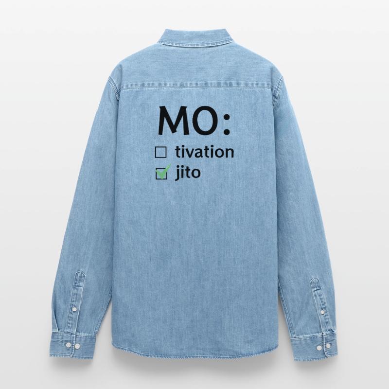 Motivation oder Mojito Männer Jeanshemd Organic von Stanley/Stella