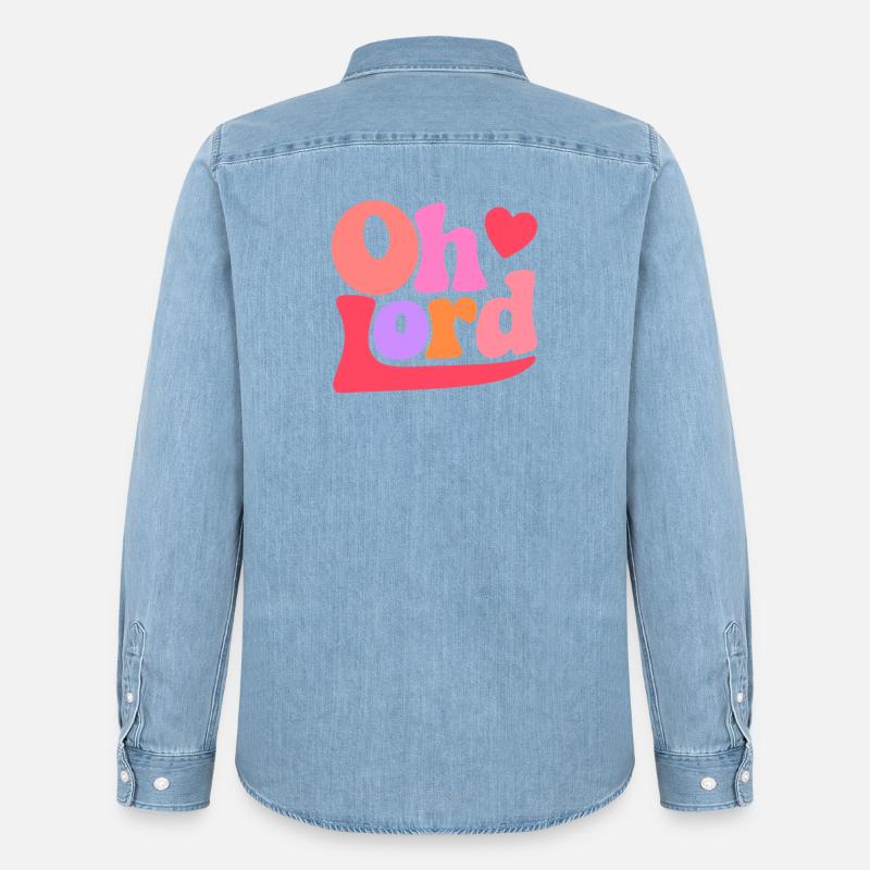Seigneur - Chemise en denim homme bio Stanley/Stella - bleu clair délavé