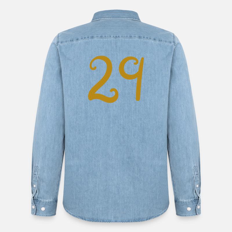 29 - Men’s Organic Denim Shirt by Stanley/Stella - light wash