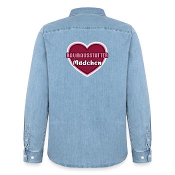 Interior Decorator Girls Child Interior Decorator Girls - Men’s Organic Denim Shirt by Stanley/Stella - light wash - Back - AI Model Male 185 light (185cm)