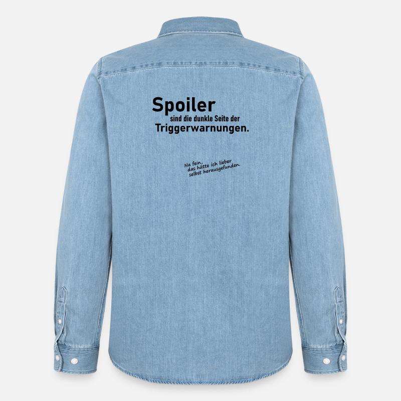 Trigger Spoiler - Männer Jeanshemd Organic von Stanley/Stella - verwaschenes Hellblau