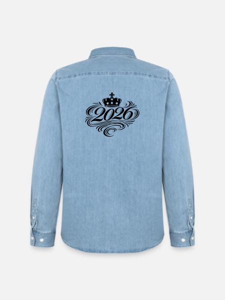 2026 Edel - Männer Jeanshemd Organic von Stanley/Stella - verwaschenes Hellblau