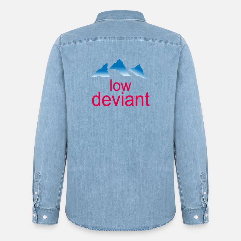 Low Deviant - Männer Jeanshemd Organic von Stanley/Stella - verwaschenes Hellblau