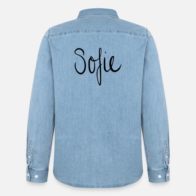 Sofie - Männer Jeanshemd Organic von Stanley/Stella - verwaschenes Hellblau
