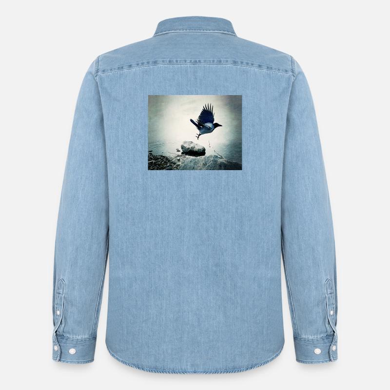 Crow's Flight - Stanley/Stella Denim Shirt - light wash