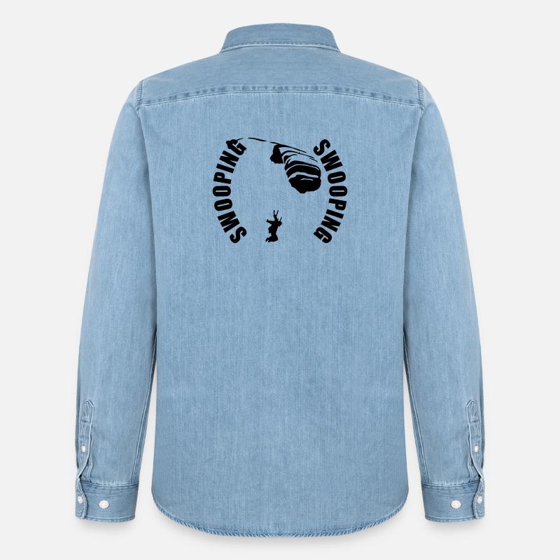 Swooping - Männer Jeanshemd Organic von Stanley/Stella - verwaschenes Hellblau