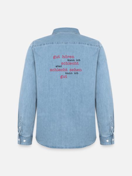 good to hear - look bad - Men’s Organic Denim Shirt by Stanley/Stella - light wash