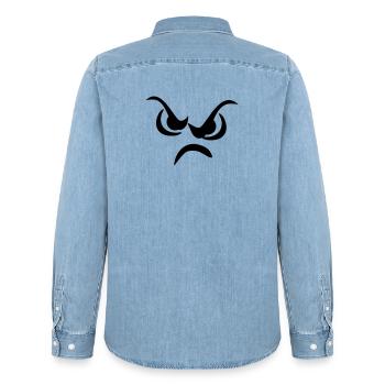 visage - Chemise en denim homme bio Stanley/Stella - bleu clair délavé - Dos - AI Model Male 185 light (185cm)