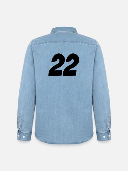22- - Männer Jeanshemd Organic von Stanley/Stella - verwaschenes Hellblau
