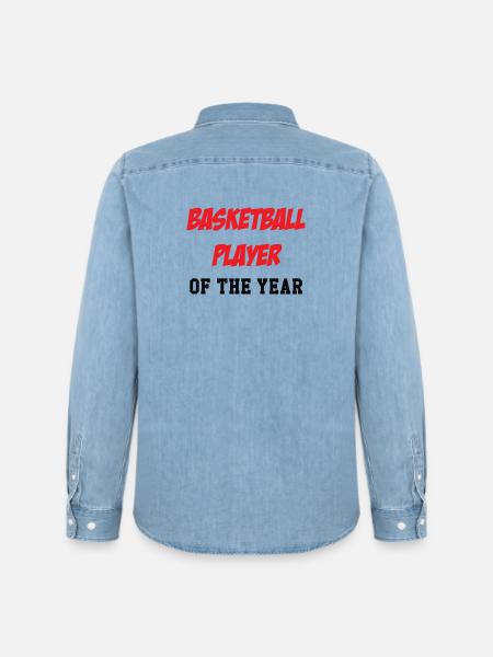 Basketball Player of the Year - Men’s Organic Denim Shirt by Stanley/Stella - light wash