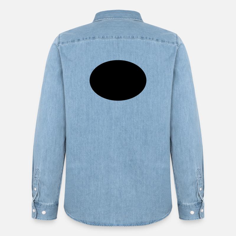 Ellipse oder Oval - Männer Jeanshemd Organic von Stanley/Stella - verwaschenes Hellblau