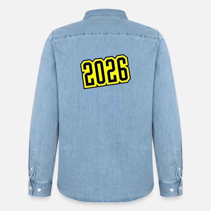 2026 - Camicia in denim uomo bio di Stanley/Stella - azzurro chiaro slavato