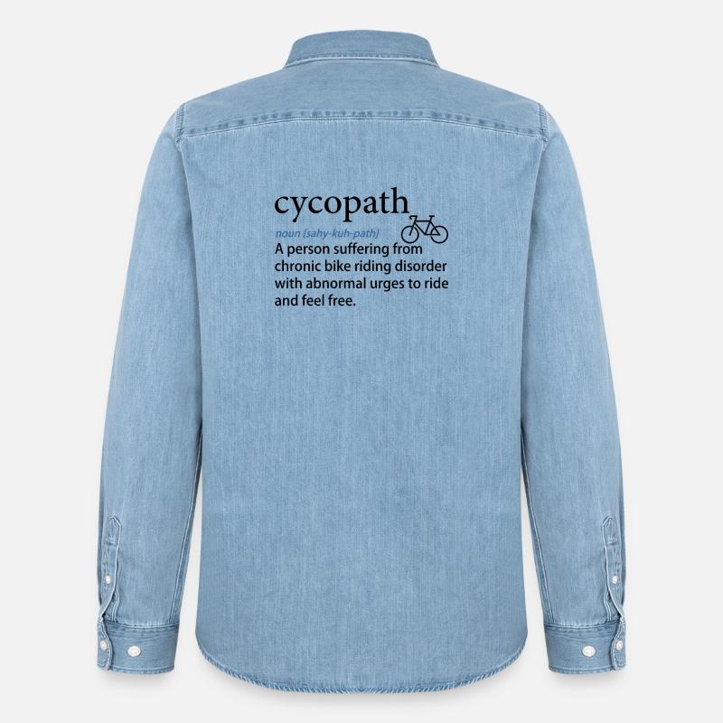 Noun Path phonetischer Druck - Männer Jeanshemd Organic von Stanley/Stella - verwaschenes Hellblau