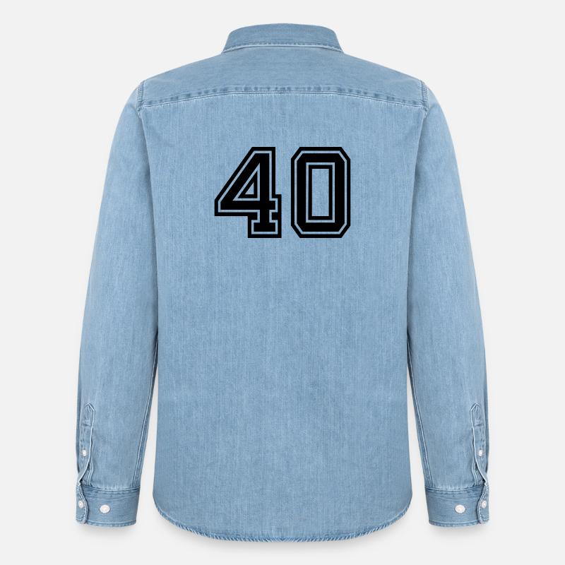 40 - Männer Jeanshemd Organic von Stanley/Stella - verwaschenes Hellblau