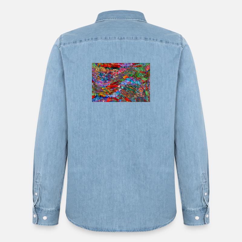 Dissonanz - Männer Jeanshemd Organic von Stanley/Stella - verwaschenes Hellblau