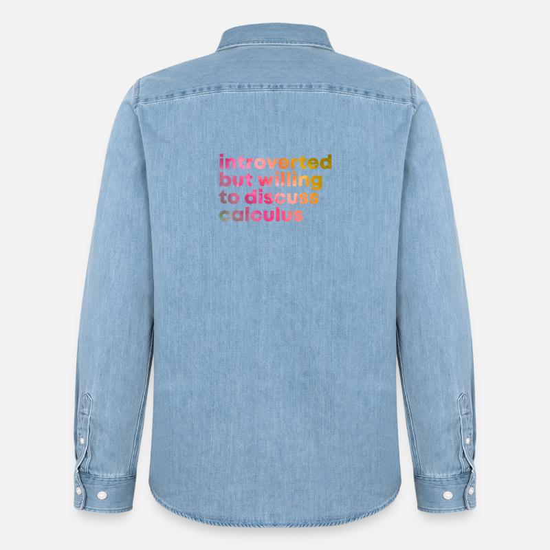 Calculus Calculus Calculus - Men’s Organic Denim Shirt by Stanley/Stella - light wash