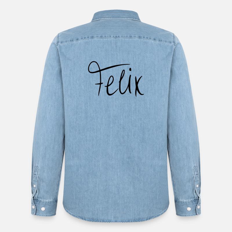Felix - Männer Jeanshemd Organic von Stanley/Stella - verwaschenes Hellblau