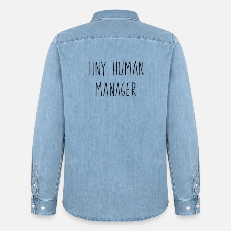Mamas Welt - Männer Jeanshemd Organic von Stanley/Stella - verwaschenes Hellblau