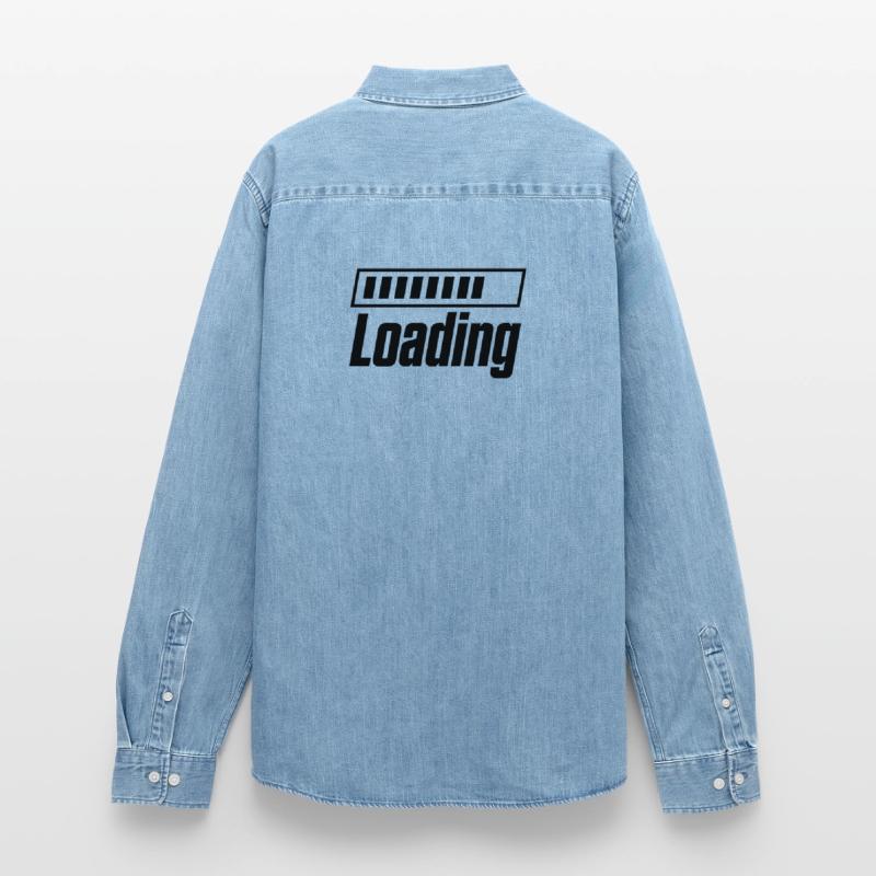 Loading Loading Bar Men’s Organic Denim Shirt by Stanley/Stella