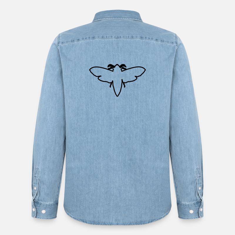 Motte 2 - Männer Jeanshemd Organic von Stanley/Stella - verwaschenes Hellblau