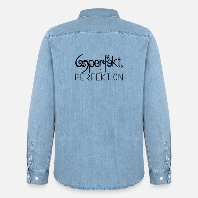 Statement - Männer Jeanshemd Organic von Stanley/Stella - verwaschenes Hellblau