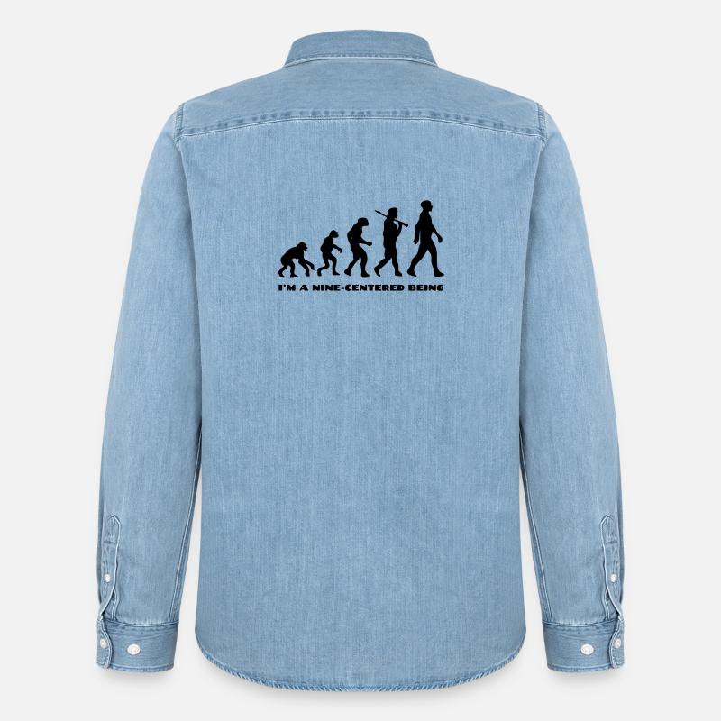 Evolution - Männer Jeanshemd Organic von Stanley/Stella - verwaschenes Hellblau